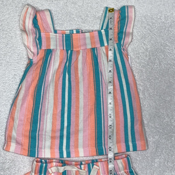 NWT Carters striped tank and matching shorts 18m - Picture 2 of 9